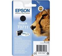 Epson Cheetah Singlepack Noir T0711 Encre DURABrite Ultra - Rendement standard - Encre à base de pigments - 7.4 ml - 1