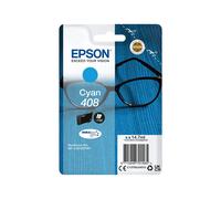 Epson DURABrite Ultra Ink 408 Cyan Singlepack - Cartouche à Pigments C13T09J24010, 14.7ml, 1100 Pages, WorkForce Pro WF-C4810DTWF