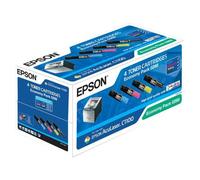 Epson Economy Pack - Pack de 4 - noir, jaune, cyan, magenta - original - cartouche de toner - pour AcuLaser C1100, CX11