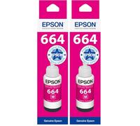 Epson EcoTank 664 Magenta Genuine Ink Bottle (Lot de 2)