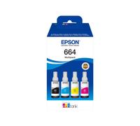 Epson EcoTank 664 - pack de 4 - noir, jaune, cyan, magenta - original - recharge d'encre - C13T664640