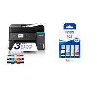 Epson EcoTank ET-3950 avec Un 102 Mulipack supplémentaire