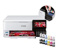 Epson EcoTank ET-8500, Jet d'encre, Impression couleur, 5760 x 1440 DPI, Numérisation couleur, A4, Blanc C11CJ20401
