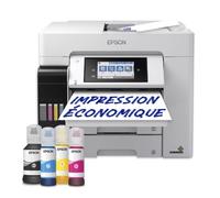 Epson EcoTank Pro ET-5885 - Imprimante multifonctions - couleur - jet d'encre - ITS - A4/Legal (support) - jusqu'à 25 ppm (impression) - 250 feuilles - 33.6 Kbits/s - USB, LAN, Wi-Fi, hôte USB, NFC G