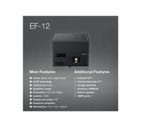Epson EF-12 - Projecteur 3LCD - portable - 1000 lumens (blanc) - 1000 lumens (couleur) - Full HD (1920 x 1080) - 16:9 - noir - Android TV