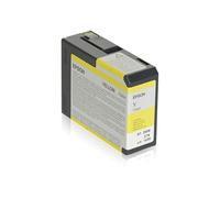 Epson Encre Pigment Jaune C13T580400 - 80ml - Stylus Pro 3800/3880 - Jet d'encre - Couleur Jaune - Original - Dimensions 125x31x121 mm