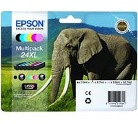 Epson Elephant Multipack 6-colours 24XL Claria Photo HD Ink