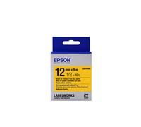 EPSON Epson LK-4YBW - Adhésif Fort - Noir sur Jaune- 12mmx9m
