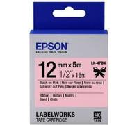 Epson Gift Tape - Ruban satin rose / écriture noire 12mm