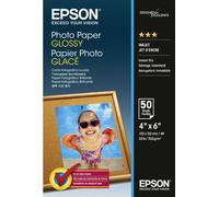 Epson - Glänzend - 102 x 152 mm - 200 g/m² - 50 Blatt Photopaper - pour EcoTank ET-1110, 2750, 2751, 2756, 4750 ; WorkForce ET-4700, WF-7725 ; WorkForce Pro WF-3725