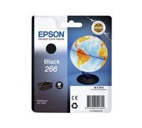 Epson Globe 266 Cartouche d'encre noire DURABrite Ultra N, 5.8ml, rendement 250 pages, pour WorkForce WF-100W, Code OEM C13T26614010