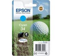 Epson Golf ball Singlepack Cyan 34 DURABrite Ultra Ink, Encre
