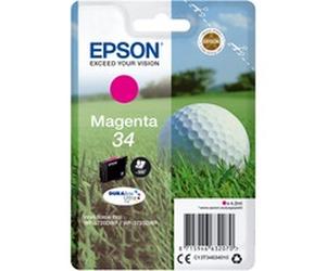 Epson Golf ball Singlepack Magenta 34 DURABrite Ultra Ink, Encre