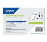 Epson - Haute-brillance - adhésif permanent en acrylique - 105 x 210 mm 273 étiquette(s) (1 rouleau(x) x 273 Étiquettes en forme découpée - pour ColorWorks CW-C6000Ae, CW-C6000Pe, CW-C6500Ae, CW-C6500