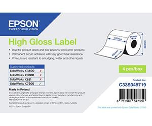 Epson High Gloss Label - Die-cut Roll: 102mm x 152mm, 800 labels
