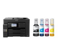 Epson - Imprimante EcoTank ET-16605 + 2e Lot de 4 jets d'encre 113 EcoTank