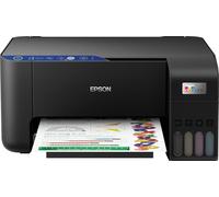 Epson Imprimante EcoTank ET-2811 avec réservoirs d'encre, Multifonction 3-en-1: Imprimante / Scanner / Copieur, A4, Jet d'encre couleur, Wifi Direct, Faible coût par page, Kit d'encre inclus, Compact