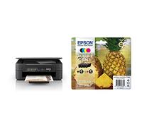 Epson Imprimante Expression Home XP-2200, Multifonction 3-en-1 : Imprimante/Scanner/Copieur, A4, Jet d'encre Couleur & Ink/604 Pineapple (Ananas) C13T10G64010 Noir