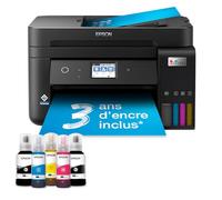 EPSON Imprimante multifonction A4 Wi-Fi EcoTank ET-4850 équipée de réservoirs d’encre, avec jusqu’à 3 ans d’encre inclus
