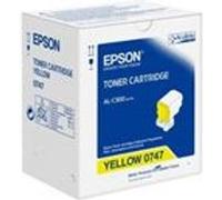 Epson Cartouche de toner C13S050747 (0747) Original Jaune pour WorkForce/AL-C300 et AcuLaser C3000