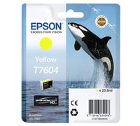 Epson Killer Whale T7604 Ink Cartridge, Yellow, Genuine