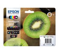 Epson Kiwi Multipack 5-colours 202XL Claria Premium Ink, Rendement élevé (XL), Encre à base de colorants / Encre à base de pigments, 13,8 ml, 8,5 ml,