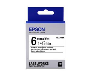 Epson LabelWorks LK-2WBN - bande d'étiquettes - 1 rouleau(x) - Rouleau (0,6 cm x 9 m) - C53S652003