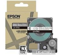 Epson C53S672068 Ruban BlancSurTransparent Original LK-4TWJ