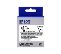 Epson LabelWorks LK-4WBA5 - Noir sur blanc - Rouleau (0,5 cm x 2,5 m) 1 rouleau(x) tube - pour LabelWorks LW-1000, 300, 400, 600, 700, 900, K400, Z5000, Z5010, Z700, Z710, Z900