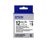 Epson LabelWorks LK-4WBH - Noir sur blanc - rouleau (1,2 cm x 2 m) 1 cassette(s) bande d'étiquettes - pour LabelWorks LW-1000, 300, 400, 600, 700, 900, K400, Z5000, Z5010, Z700, Z710, Z900