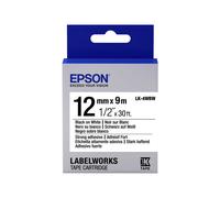 Epson LabelWorks LK-4WBW - bande d'étiquettes - 1 rouleau(x) - Rouleau (1,2 cm x 9 m) - C53S654016