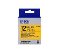 Epson LabelWorks LK-4YBW - Noir sur jaune - Rouleau (1,2 cm x 9 m) 1 cassette(s) bande d'étiquettes - pour LabelWorks LW-1000, 300, 400, 600, 700, 900, K400, Z5000, Z5010, Z700, Z710, Z900