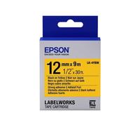 Epson LabelWorks LK-4YBW - Noir sur jaune - Rouleau (1,2 cm x 9 m) 1 cassette(s) bande d'étiquettes - pour LabelWorks LW-1000, 300, 400, 600, 700, 900, K400, Z5000, Z5010, Z700, Z710, Z900