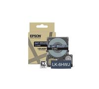 Epson Labelworks LK-5HWJ Cartouche d'étiquetage compatible avec Epson LabelWorks LW-C610 et LW-C410 Mat marine/blanc 18 mm