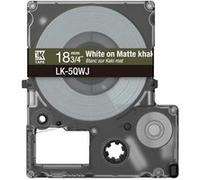 Epson LabelWorks LK-5QWJ - Blanc sur kaki mat - rouleau (1,8 cm x 8 m) 1 cassette(s) boîte de suspension - cartouche de bande - pour LabelWorks LW-C410, LW-C610 G