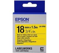 Epson LabelWorks LK-5YB2 - Noir sur blanc - Rouleau (1,8 cm x 1,5 m) 1 rouleau(x) étiquettes magnétiques - pour LabelWorks LW-K400, LW-K400VP, LW-Z700FK G
