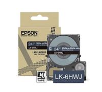 Epson Labelworks LK-6HWJ Cartouche d'étiquetage compatible avec Epson LabelWorks LW-C610 Mat marine/blanc 24 mm