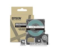 Epson LabelWorks LK-6TBJ Ruban adhésif transparent mat Noir 24 mm Compatible avec LW-C410 et LW-C611