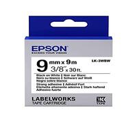 Epson - LabelWorks LK de 3 WBW - Ruban d'étiquettes - Noir sur Blanc, c53s653007
