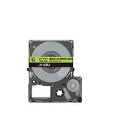 LabelWorks LK-4GBJ - Noir sur vert mat - Rouleau (1,2 cm x 8 m) 1 cassette(s) boîte de suspension - ruban - pour LabelWorks LW-C410, LW-C610