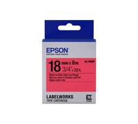 Epson LK-5RBP - Couleur Pastel - Noir sur Rouge - 18mmx9m