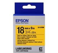 Schriftband Epson LK-5YBW noir auf jaune 18mm x 9m