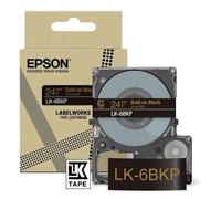 Epson LK-6BKP 24 mm Noir/doré