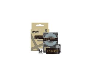 Epson LK-6BKP Noir/Or - Cartouche d'étiquettes 24mm - Transfert Thermique - Référence C53S672096
