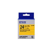 Epson lk-6ybp - Cassettes pour imprimantes d'étiquettes (Noir sur Jaune, LabelWorks LW-1000P LabelWorks LW-600P LabelWorks LW-700 LabelWorks LW-900P, ampoule)
