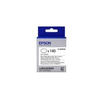 EPSON Ruban LK-8WBWAB - Étiquette prédécoupée ovale Noir/Blanc 25x38mm
