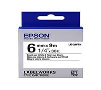 Epson Bande d'étiquettes LK-2WBN – 0,6 cm x 9 m – 1 rouleau (C53S652003)