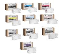 Epson Lot Complet de Cartouches d'Encre d'Origine, Cartouches Imprimante, T47A1, T47A2, T47A3, T47A4, T47A5, T47A6, T47A7, T47A8, T47A9, T47AD SureColor SC-P900, SC-P906