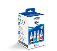 Epson Lot de 4 Cartouches d'encre compatibles Noir, Cyan, C13T66464A