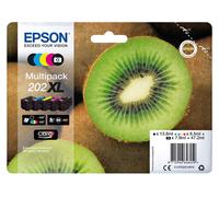 Epson lot de 4x d'origine Encre Cartouches 202 xl (Kiwi) Expression Prem XP 6000